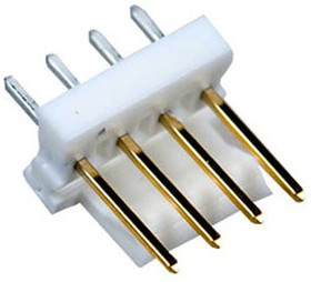 641215-4, Headers &amp; Wire Housings FRICTION LCK HDR 4P Straight Post gold