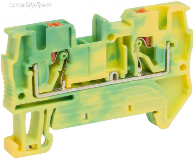 Клемма защитного провода, 4кв.мм, PUSH-IN