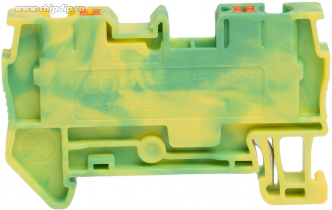 Клемма защитного провода, 4кв.мм, PUSH-IN