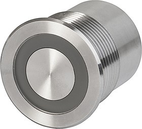 1241.3670, Illuminated Piezo Switch, Latching, SPDT, IK02, IP67, IP69K,, 100 mA, -40 +85°C