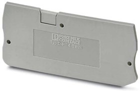 3210303, D-PT Series End Cover for Use with DIN Rail Terminal Blocks