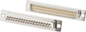 37 Way Panel Mount D-sub Connector Plug, 2.77mm Pitch