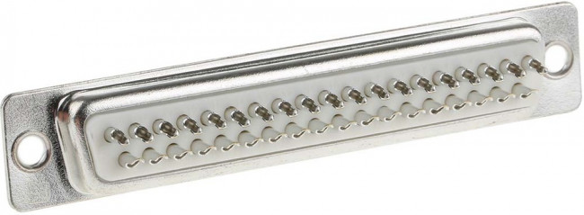 37 Way Panel Mount D-sub Connector Plug, 2.77mm Pitch