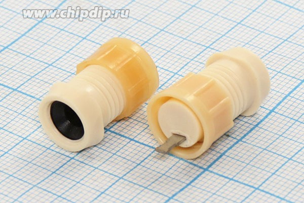 Клемма приборная, 20x12 d10мм, белый, на блок М10, отверстие 4,0мм, 1HP, Г4,0