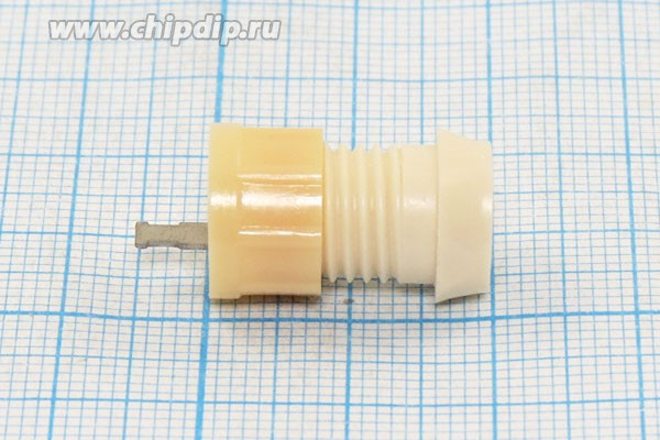 Клемма приборная, 20x12 d10мм, белый, на блок М10, отверстие 4,0мм, 1HP, Г4,0