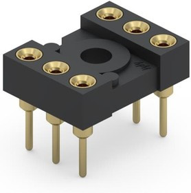 210-13-306-41-001000, IC &amp; Component Sockets 6 PIN DIP SKT SOLDER TAIL