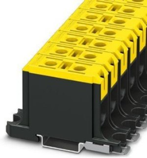 1086471, DIN Rail Terminal Blocks UBAL 50 FE Term Block;1POS;145A