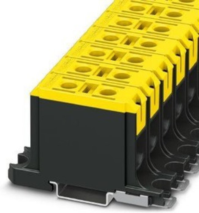 1086471, DIN Rail Terminal Blocks UBAL 50 FE Term Block;1POS;145A