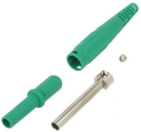 XK-410-25, Гнездо, "банан" 4мм, 32А, зеленый, Монтаж на кабель, 2,5мм2 XK-410-25, Гнездо, "банан" 4мм, 32А, зеленый, Монтаж на кабель, 2,5мм2