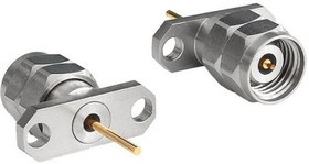 RF240A2PEGGM, RF Connectors / Coaxial Connectors 2.4mm Plug Straight 2 Hole Flange RF Connector 8.75mm Pin