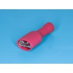 KLS8-01109-FDFD1.25-250, Клемма ножевая 6.3мм, розетка, полностью изолированная, провод 0.25-1.5мм²