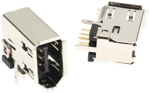 3E306-3200-008, Hood for Cable Socket IEEE1394, Black