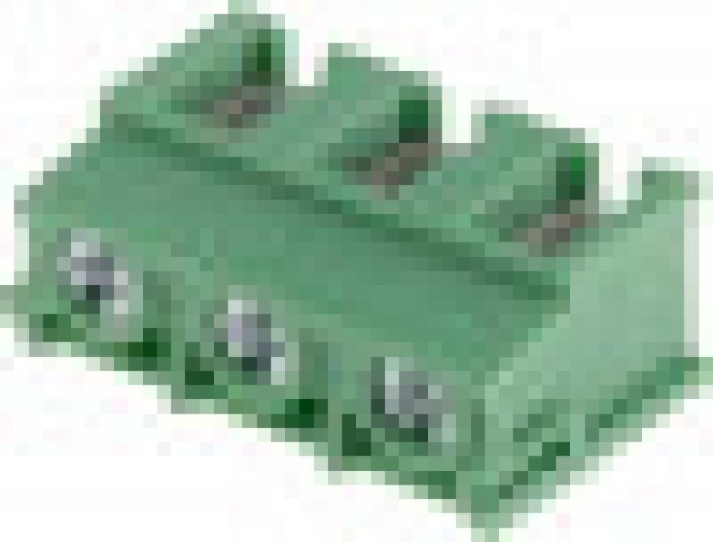 PCB terminal, 3 pole, pitch 7.5 mm, AWG 20-10, 32 A, screw connection, green, 1988118 PCB terminal, 3 pole, pitch 7.5 mm, AWG 20-10, 32 A, screw connection, green, 1988118