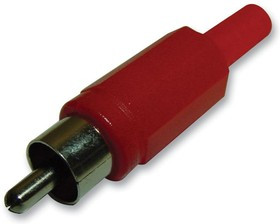 MP010852, Аудио / видео разъем RCA, 1 контакт(-ов), Штекер, Латунь, бериллиевая медь