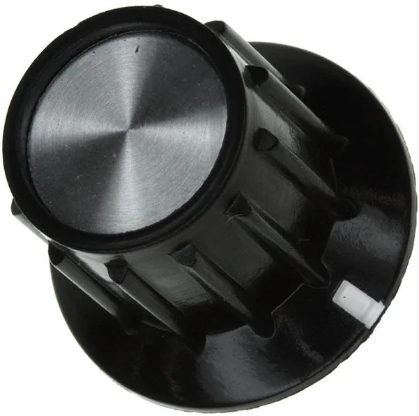 PKA50B1/4, Knobs &amp; Dials .795" LINE IND/SKIRT STR RIB KNOB