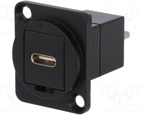 CP30211MB, Адаптер USB, металл черного цвета, конусное отверстие, Гнездо USB Типа C, Штекер USB Типа C CP30211MB, Адаптер USB, металл черного цвета, конусное отверстие, Гнездо USB Типа C, Штекер USB Типа C