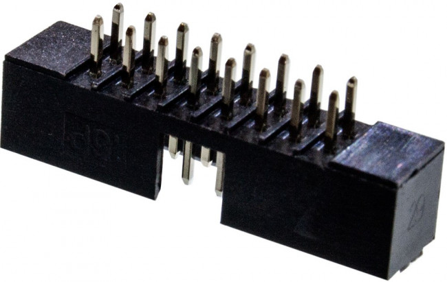 BH2-16, вилка на плату прямая 16 контактов шаг 2мм (DS1014-16) (IDC2-16MS)