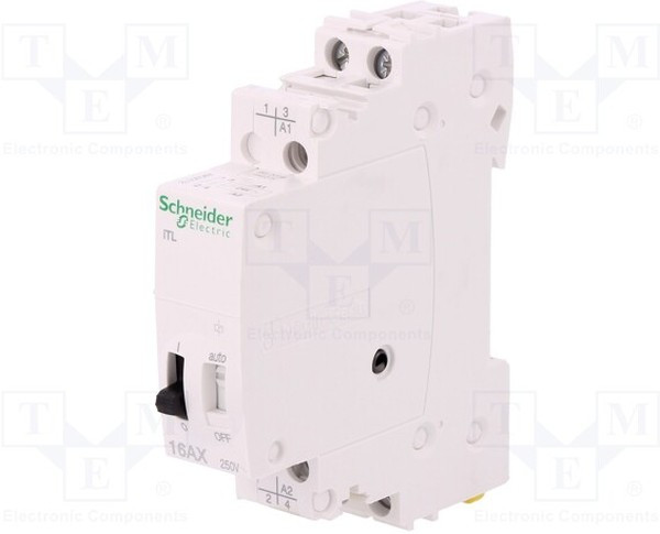 A9C30112, Реле: установочное, бистабильное, NO x2, Uобмотки: 24ВAC, DIN, 16А