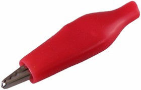 16-0002, Зажим «крокодил» 5 А 46 мм в изоляторе 16-0002, Зажим «крокодил» 5 А 46 мм в изоляторе