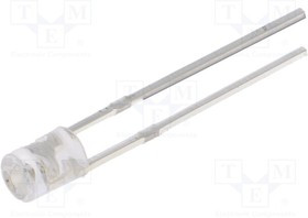 OSO5PA3FE1F, LED; 3mm; orange; 180?220mcd; 140°; Front: recessed; 1.9?2.4V