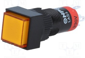 V10F-11Z-230O, Переключатель: кнопочный, Пол: 2, SPDT, 0,5A/250ВAC, 1A/24ВDC, IP40