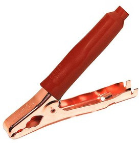 BU-41A-2, Crocodile Clip, Copper-Plated Steel Contact, 200A, Red