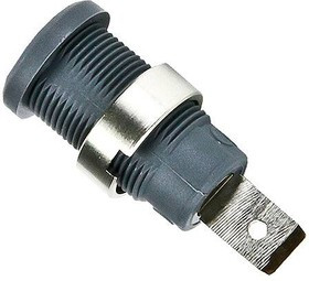 CT2238-8, Test Plugs &amp; Test Jacks 4mm Safety Jack .25 FastonPanel,Grey