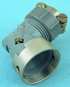 84010008, Souriau, 840Size 1 Angled, Straight Circular Connector Backshell, For Use With 840 Series