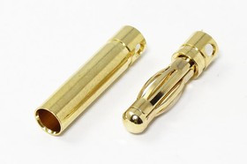 Клемма штекер/гнездо "I", 4,0[контакт], Au, Plug4,0M/F