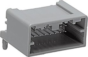 34826-0124, Mini50 Automotive Connector Plug 12 Way, Solder Termination