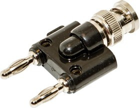 BU-P1270, Переходник разъема, Banana - 4мм, 2 вывод(-ов), Штекер, BNC Коаксиальный, 1 вывод(-ов), Штекер