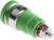 SEB 6445 NI / GN, Green Female Banana Socket, 4 mm Connector, Screw Termination, 32A, 1000V, Nickel Plating SEB 6445 NI / GN, Green Female Banana Socket, 4 mm Connector, Screw Termination, 32A, 1000V, Nickel Plating
