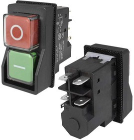 ALBF-22, Выключатель для бетономешалки , кнопка "Пуск-Стоп", герметичный, 220 В, 5 контактов