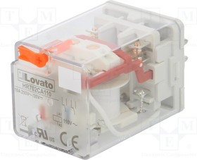 HR702CA110, Реле: электромагнитное, DPDT, Uобмотки: 110ВAC, 10A/250ВAC, 10А