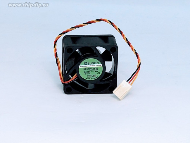 Вентилятор sunon KDE1204PKVX 40x20 12v 1.6w 3 pin Вентилятор sunon KDE1204PKVX 40x20 12v 1.6w 3 pin