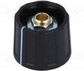 A2620060, Ручка, с указателем, ABS, dоси: 6мм, d20x15,5мм, черный