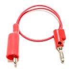 BU-2030-A-48-0, Test Leads Black Insulated Alligator Clip to Stackable Banana Plug, 48" 20G PVC
