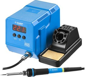 55336, ЗУБР ПСН-60 низкотемпературная паяльная станция цифровая, 50-480°C, 60 Вт.