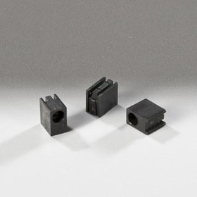 H-101C, LED Mounting Hardware LED Holder Black Single Level 3mm