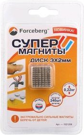 Неодимовый магнит - диск 3x2мм, 240шт, Forceberg, шт 9-1212008-240 Неодимовый магнит - диск 3x2мм, 240шт, Forceberg, шт 9-1212008-240