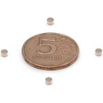 Неодимовый магнит - диск 3x2мм, 240шт, Forceberg, шт 9-1212008-240 Неодимовый магнит - диск 3x2мм, 240шт, Forceberg, шт 9-1212008-240