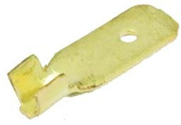 Клемма вилка, 6,3x0,8, латунь, [дл шт-12 x обж-5,0]