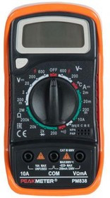 (PM838) Мультиметр цифровой PEAKMETER PM838 (PM838) Мультиметр цифровой PEAKMETER PM838