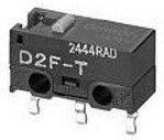 D2F-F, Микропереключатель SNAP ACTION, без рычага, SPDT, 1A/125ВAC