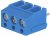TB-5.0-P-3P1/BL, Зажимная рейка для печатных плат, угловой 90°, 5мм, на PCB, 16А TB-5.0-P-3P1/BL, Зажимная рейка для печатных плат, угловой 90°, 5мм, на PCB, 16А