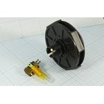 Кнопка с подсветкой жёлтого цвета Большого размера, диаметр 80мм,220В/5А, ПКн\220\ 5,0\OFF-(ON)\d24\