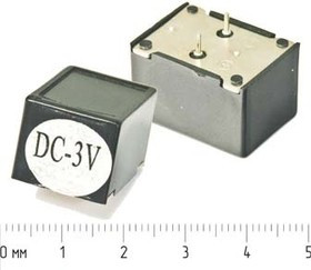 Излучатель звука механический со встроенным генератором 2~4В, 23x16x15мм и непрерывным звуком 0.4кГц