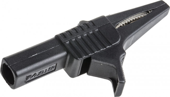 BU-65-0, Crocodile Clip 4 mm Connection, Nickel-Plated Steel Contact, 30A, Black BU-65-0, Crocodile Clip 4 mm Connection, Nickel-Plated Steel Contact, 30A, Black