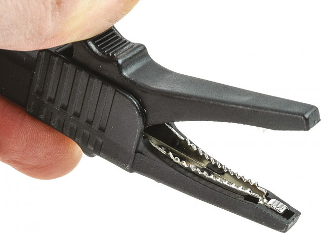 BU-65-0, Crocodile Clip 4 mm Connection, Nickel-Plated Steel Contact, 30A, Black BU-65-0, Crocodile Clip 4 mm Connection, Nickel-Plated Steel Contact, 30A, Black