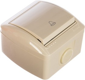 Кнопка звонка ОП Nata крем. LEZARD 710-0300-103